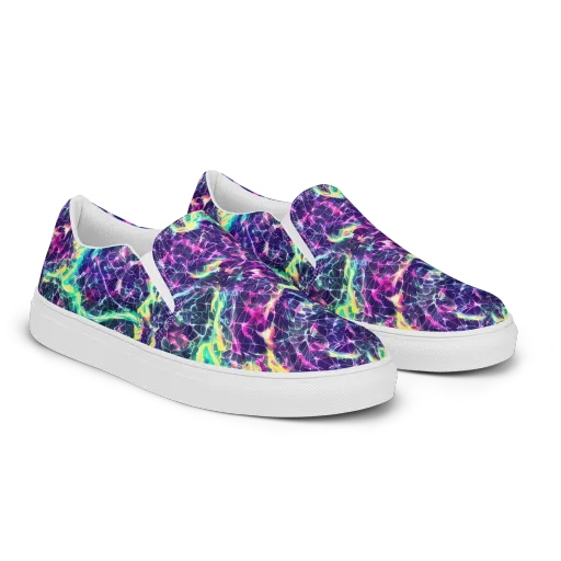 Hypercolor Rift on a Women's Slip-On Canvas Shoes