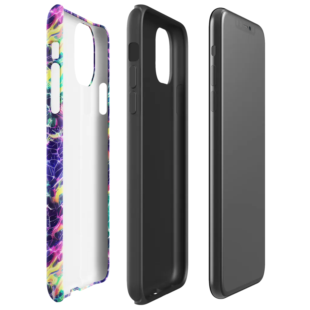 Hypercolor Rift on Tough Case for iPhone® — Right