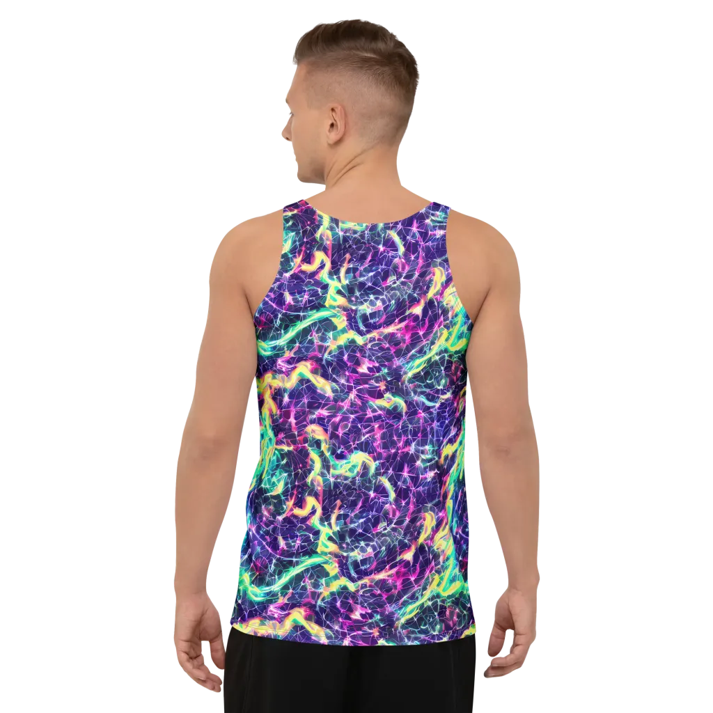 Hypercolor Rift on Men's Tank Top — Back
