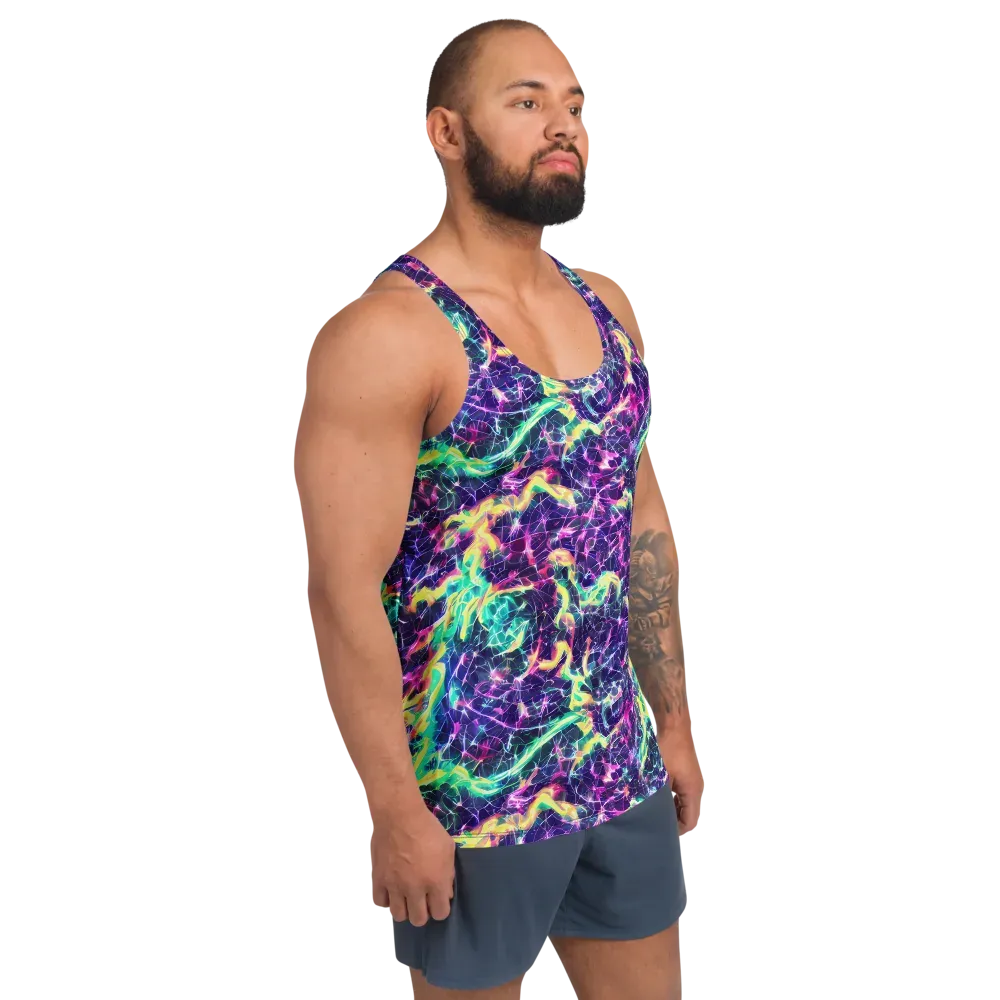 Hypercolor Rift on Men's Tank Top — Right Front