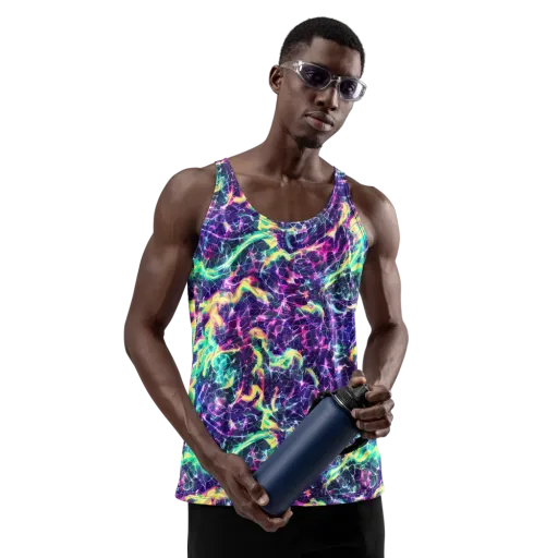 Hypercolor Rift on a Men's Tank Top