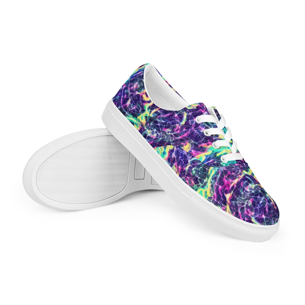 Hypercolor Rift on Men's Lace-Up Canvas Shoes — Right Front