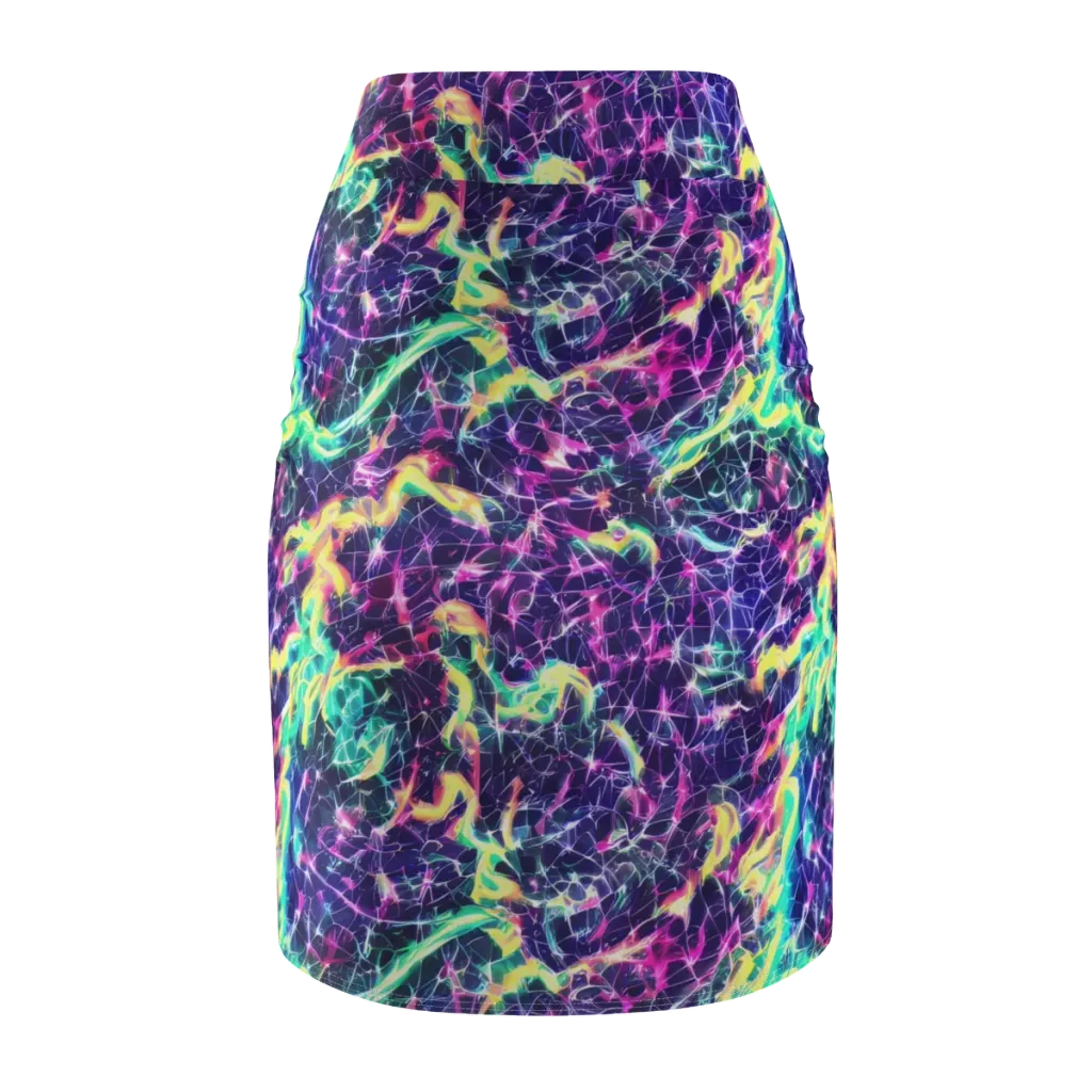 Hypercolor Rift on Pencil Skirt — Back