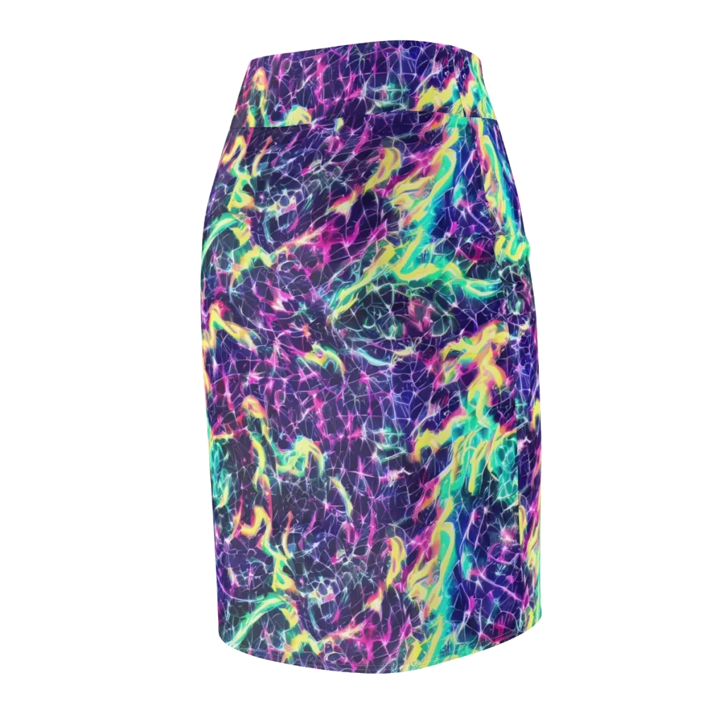 Hypercolor Rift on Pencil Skirt — Back Side