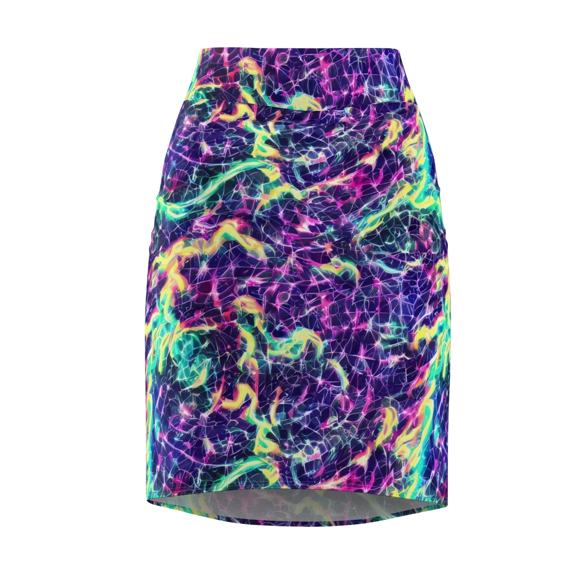 Hypercolor Rift on Pencil Skirt — Front