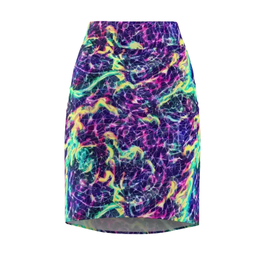 Hypercolor Rift on a Pencil Skirt