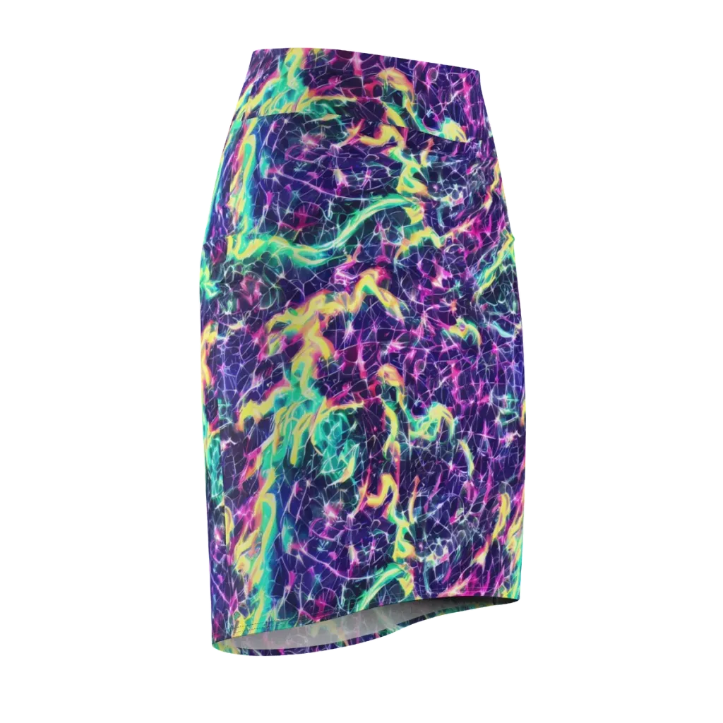 Hypercolor Rift on Pencil Skirt — Front Side