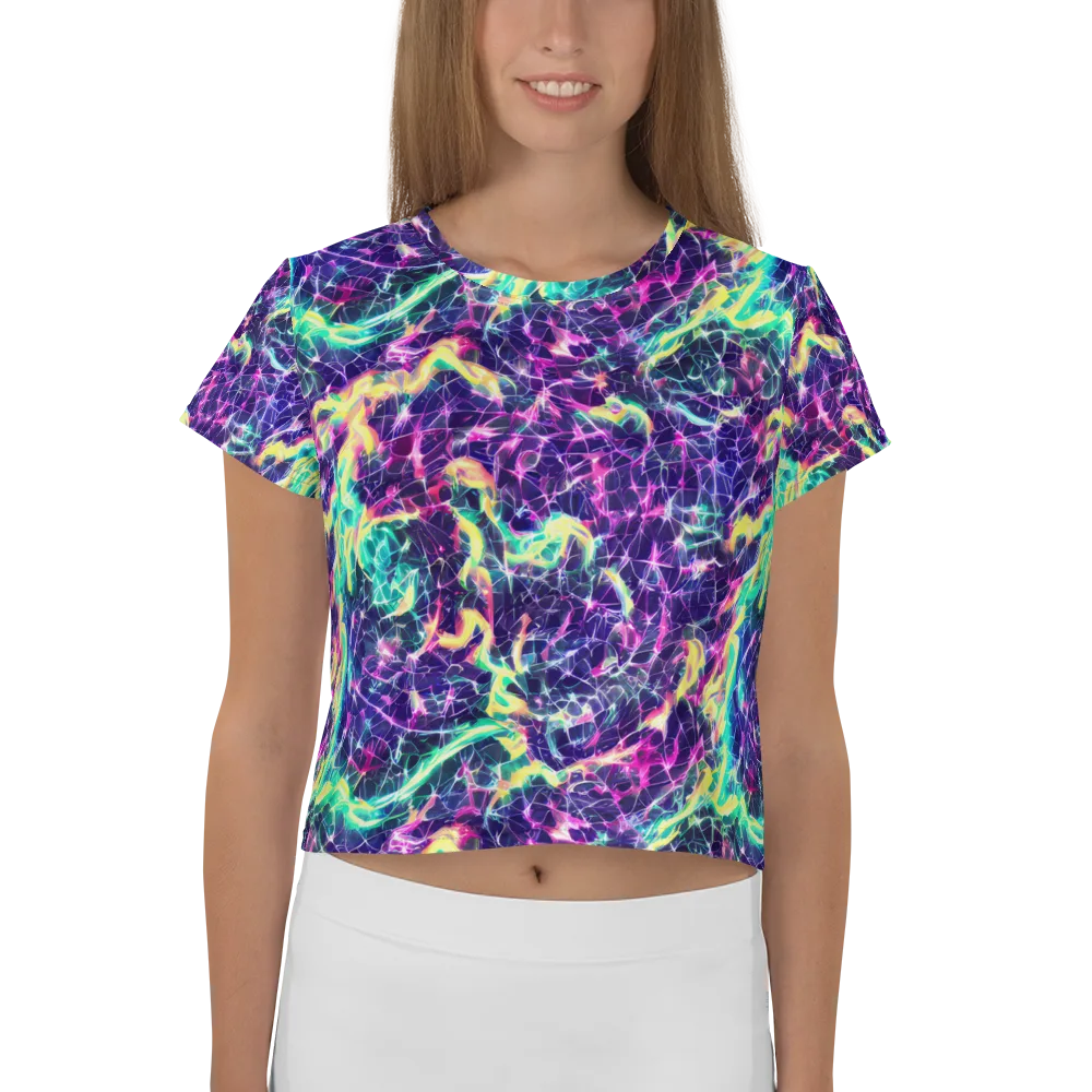 Hypercolor Rift on Crop Tee — Front