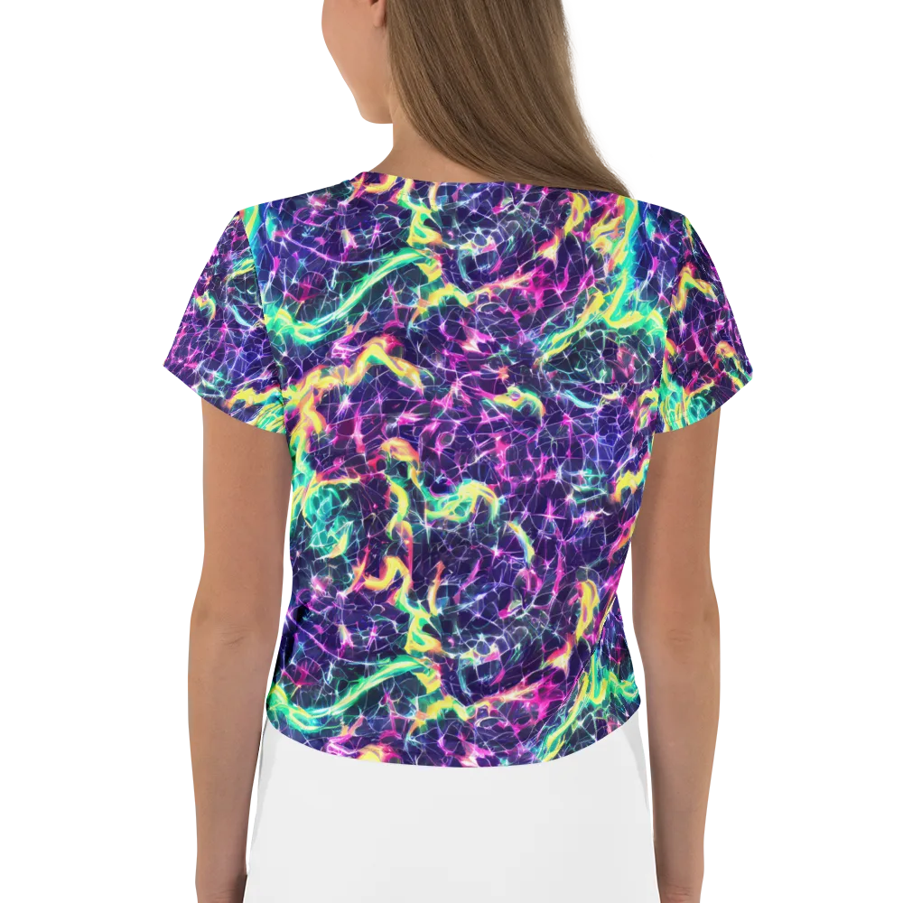Hypercolor Rift on Crop Tee — Back