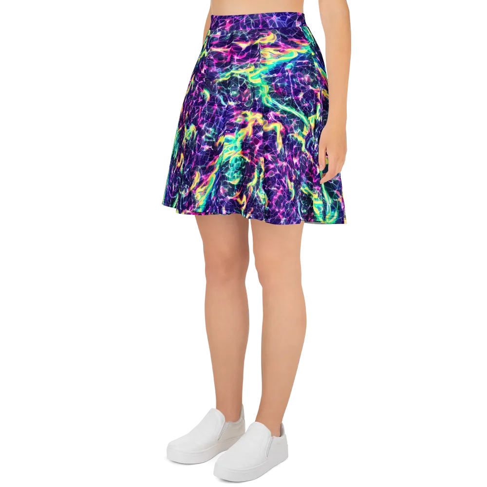 Hypercolor Rift on Skater Skirt — Left