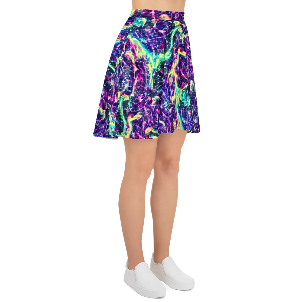 Hypercolor Rift on Skater Skirt — Right