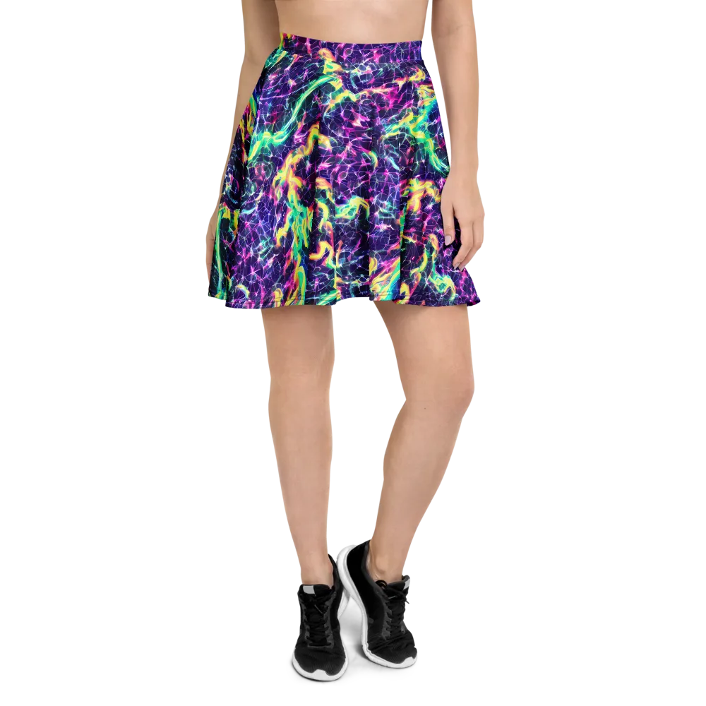 Hypercolor Rift on Skater Skirt — Front