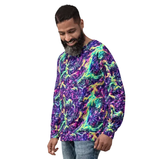 Hypercolor Rift on a Sweatshirt