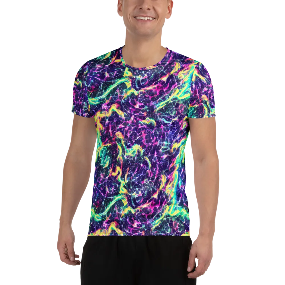 Hypercolor Rift on Men's Athletic T-Shirt — Front