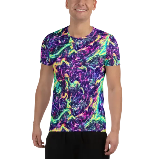 Hypercolor Rift on a Men's Athletic T-Shirt