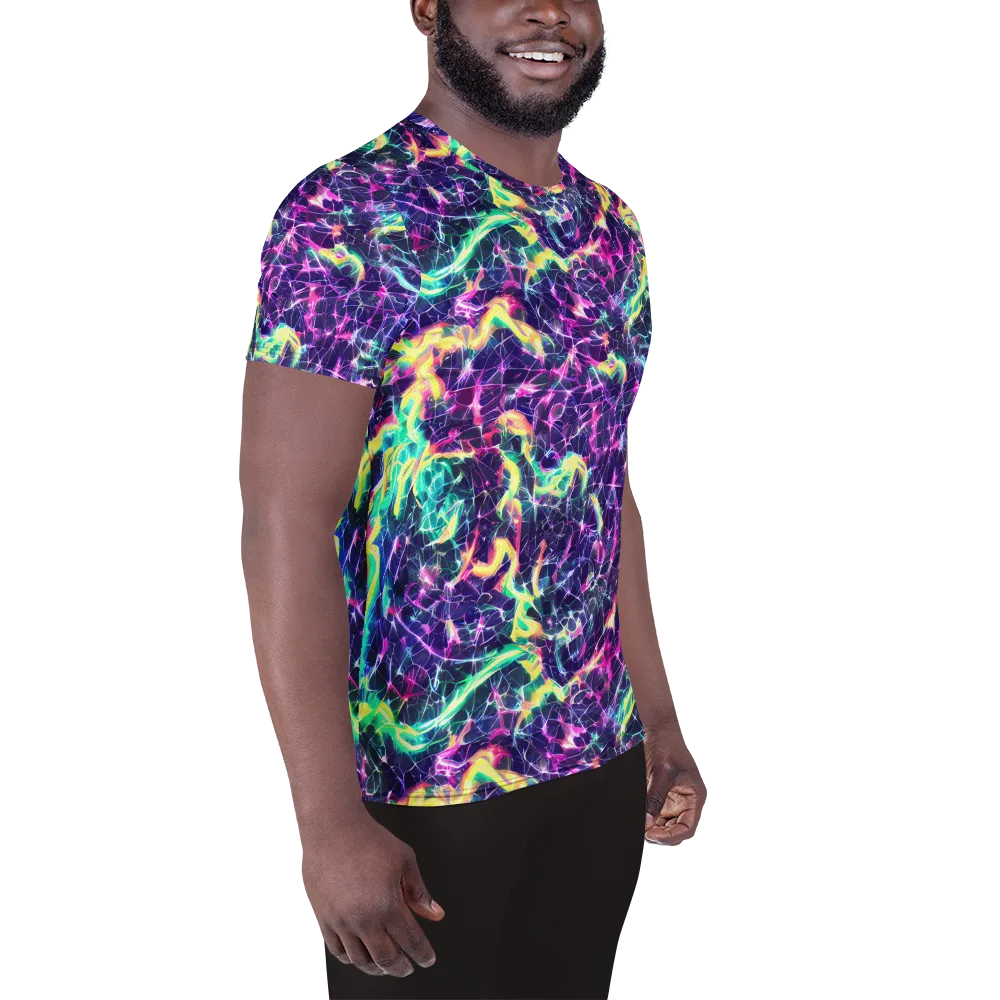 Hypercolor Rift on Men's Athletic T-Shirt — Right
