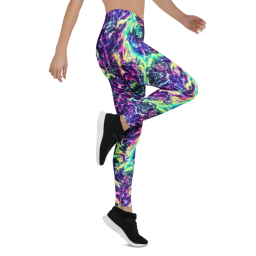 Hypercolor Rift on a Leggings