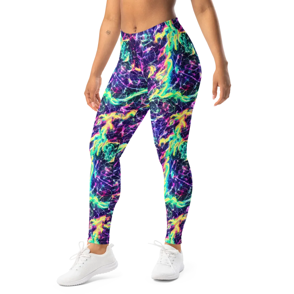 Hypercolor Rift on Leggings — Left Front