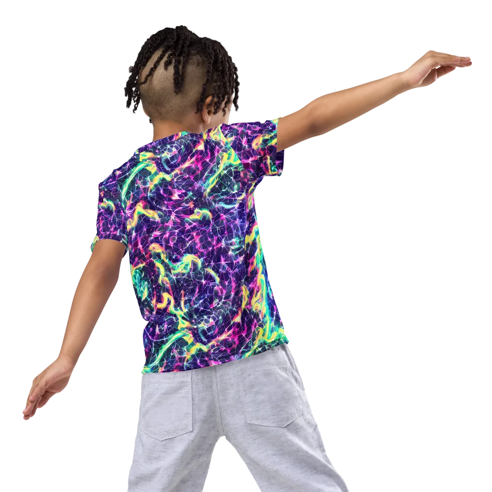 Hypercolor Rift on Kids Crew Neck T-Shirt — Back