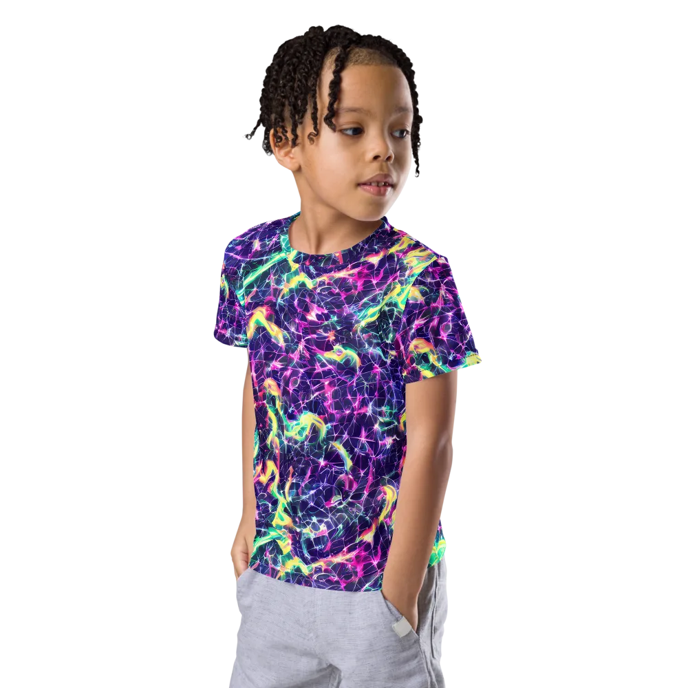 Hypercolor Rift on Kids Crew Neck T-Shirt — Left Front