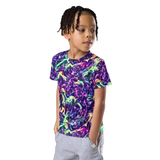 Hypercolor Rift on a Kids Crew Neck T-Shirt