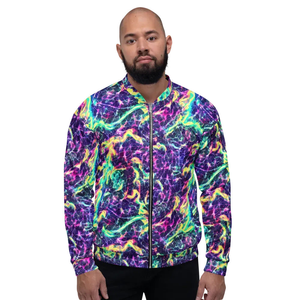 Hypercolor Rift on Bomber Jacket — Front