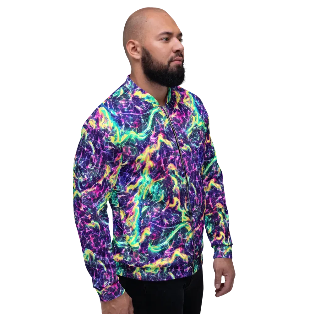Hypercolor Rift on Bomber Jacket — Right