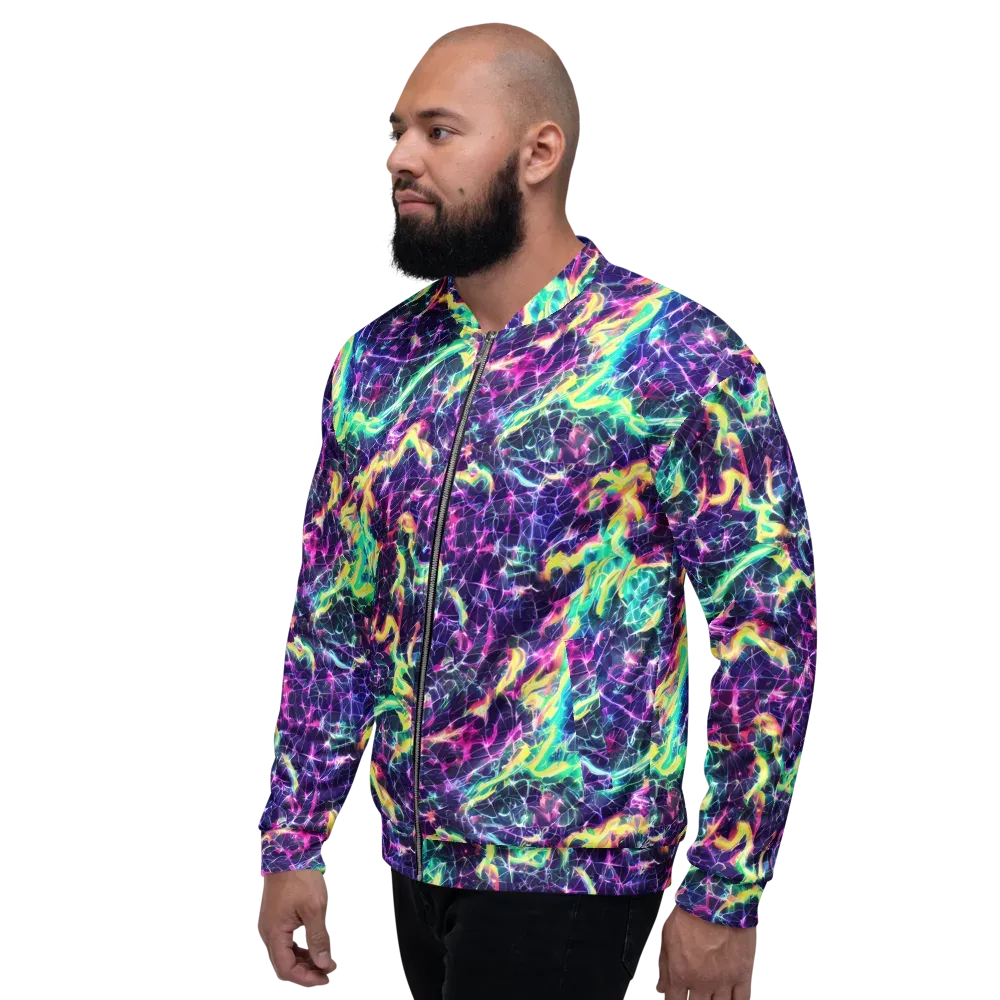 Hypercolor Rift on Bomber Jacket — Left