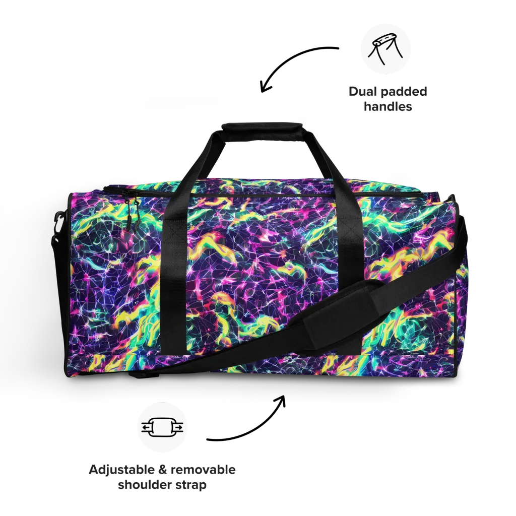 Hypercolor Rift on Duffle Bag — Front