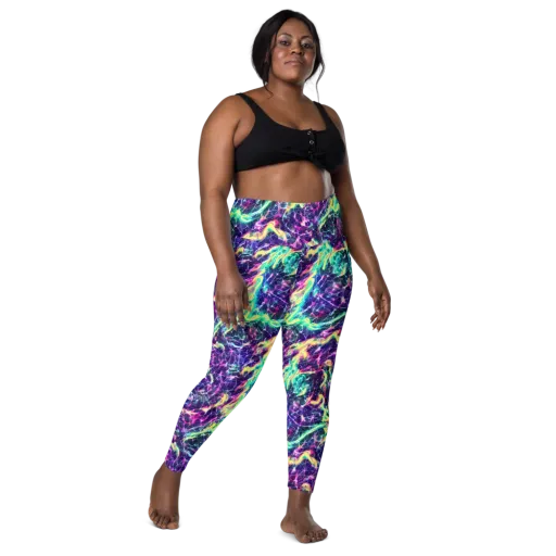 Hypercolor Rift on a Leggings with Pockets
