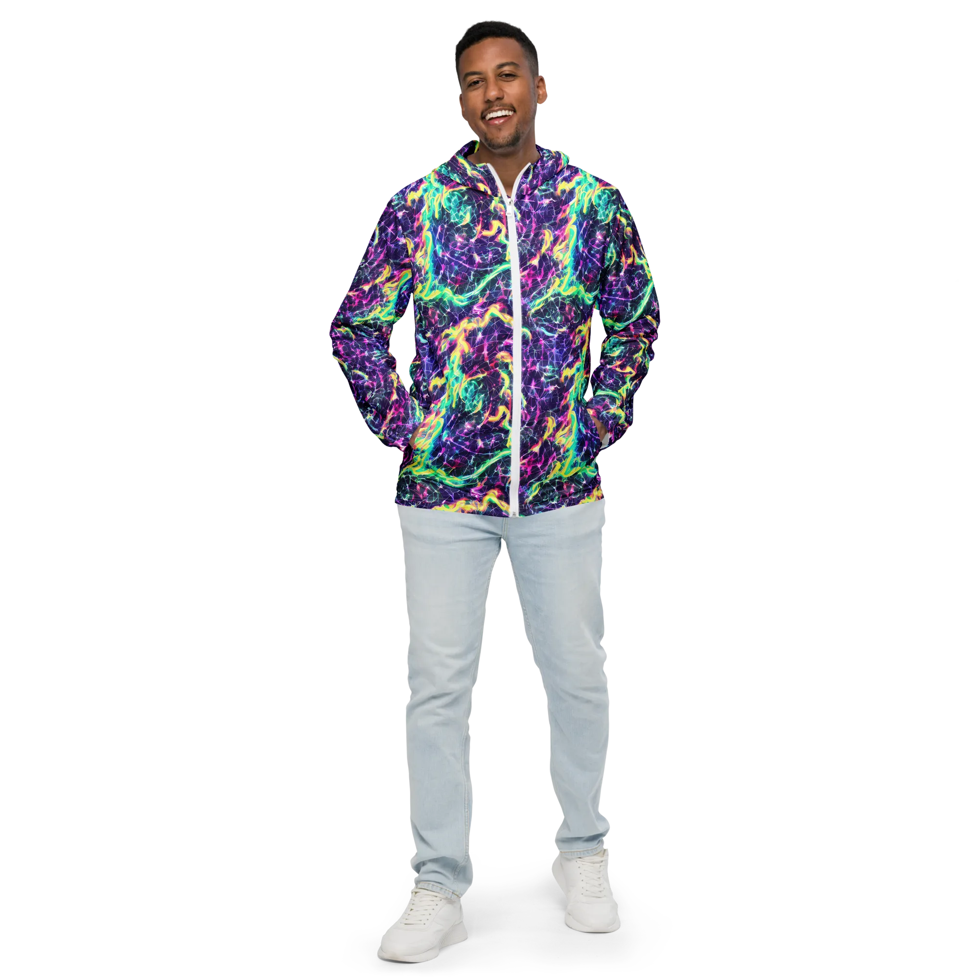 Hypercolor Rift on Men's Windbreaker — Front