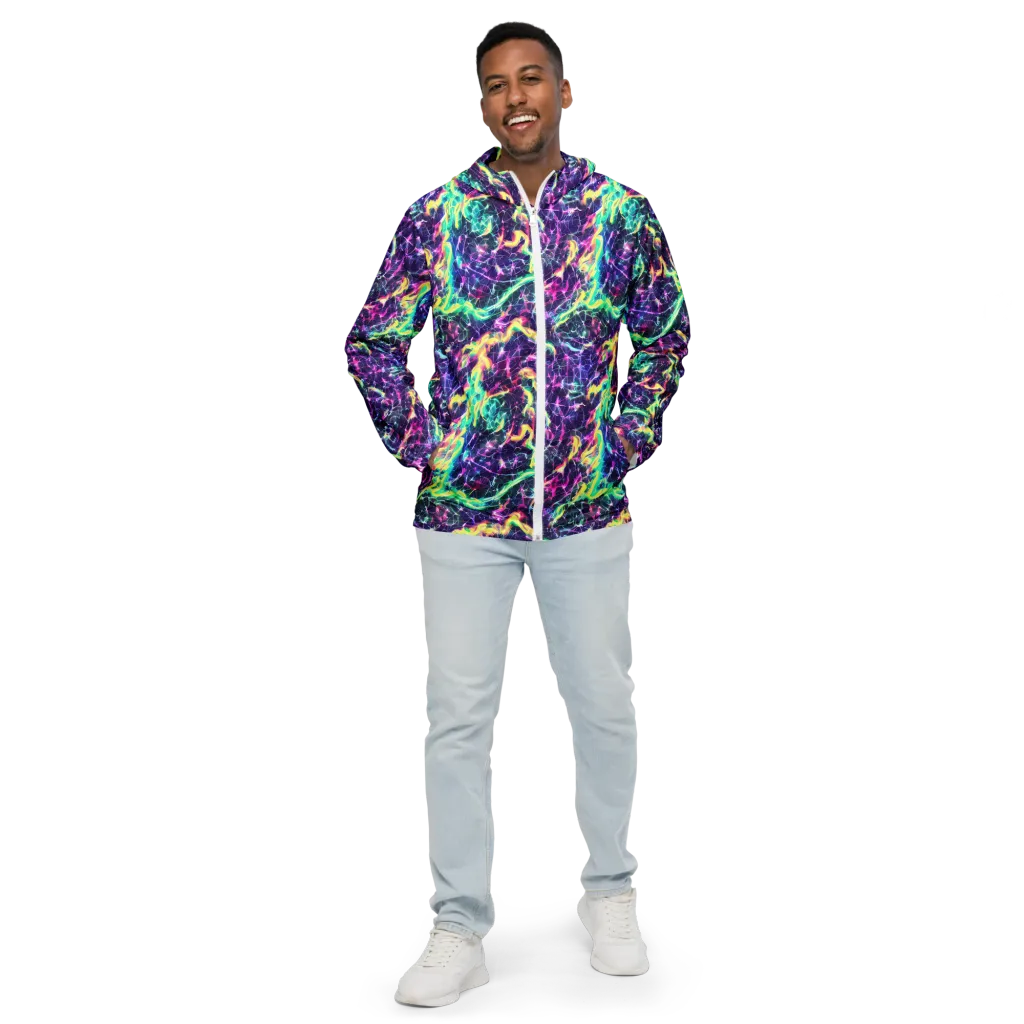 Hypercolor Rift on Men's Windbreaker — Front