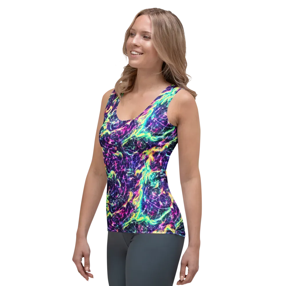 Hypercolor Rift on Women's Tank Top — Left Front