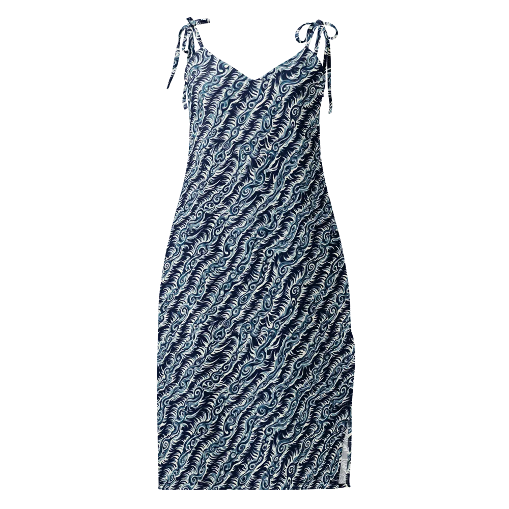 Midnight Tide on Slip Dress — Front