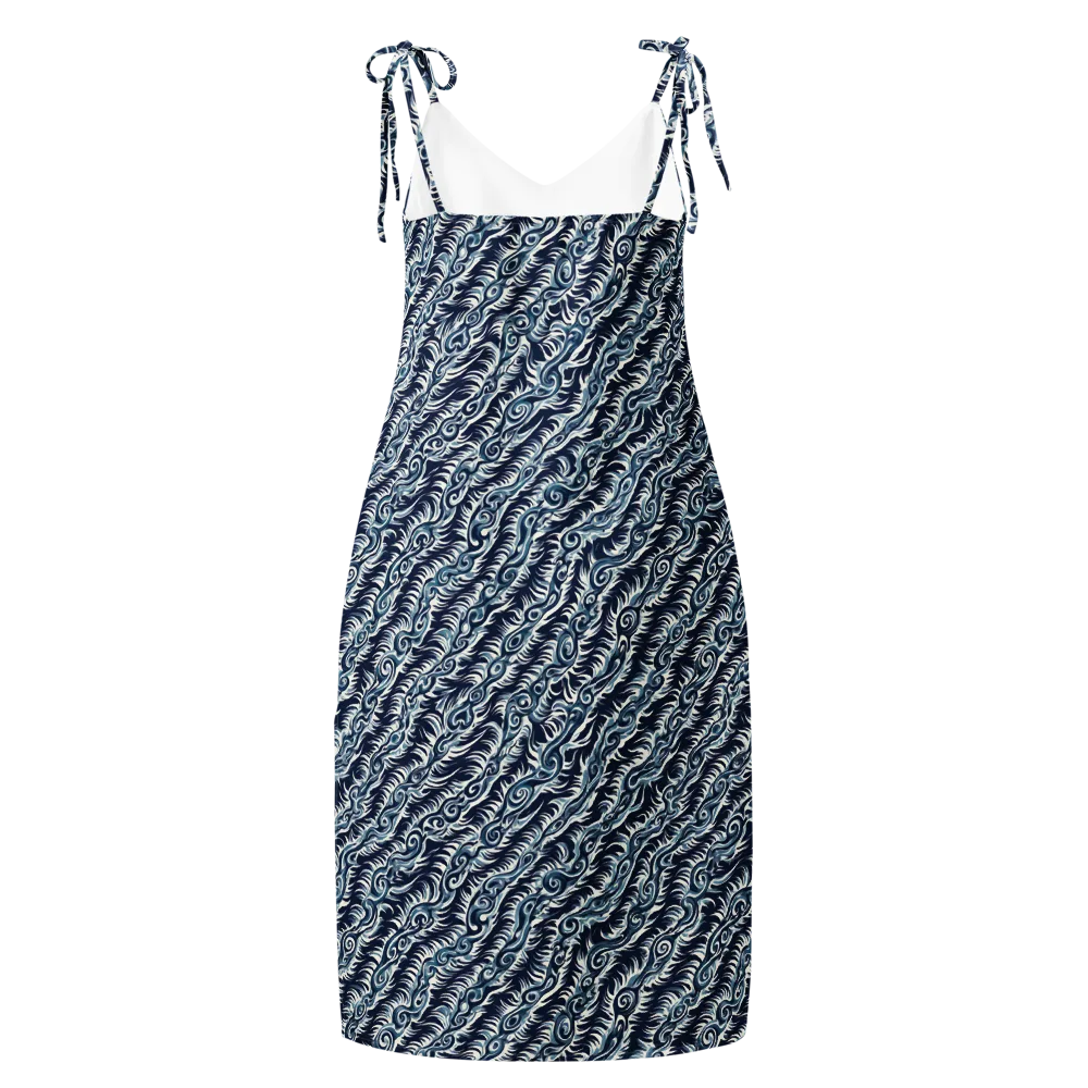 Midnight Tide on Slip Dress — Back