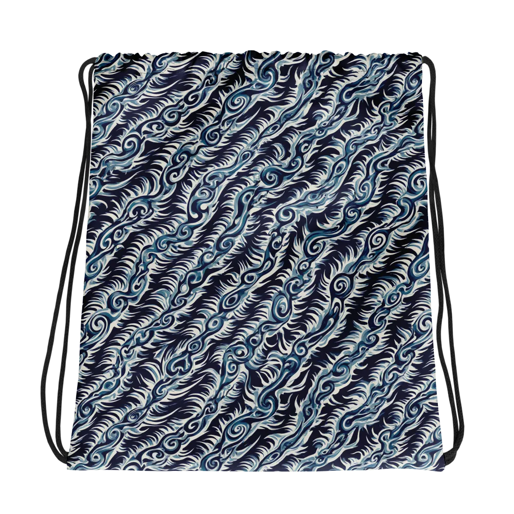 Midnight Tide on Drawstring Bag — Photo