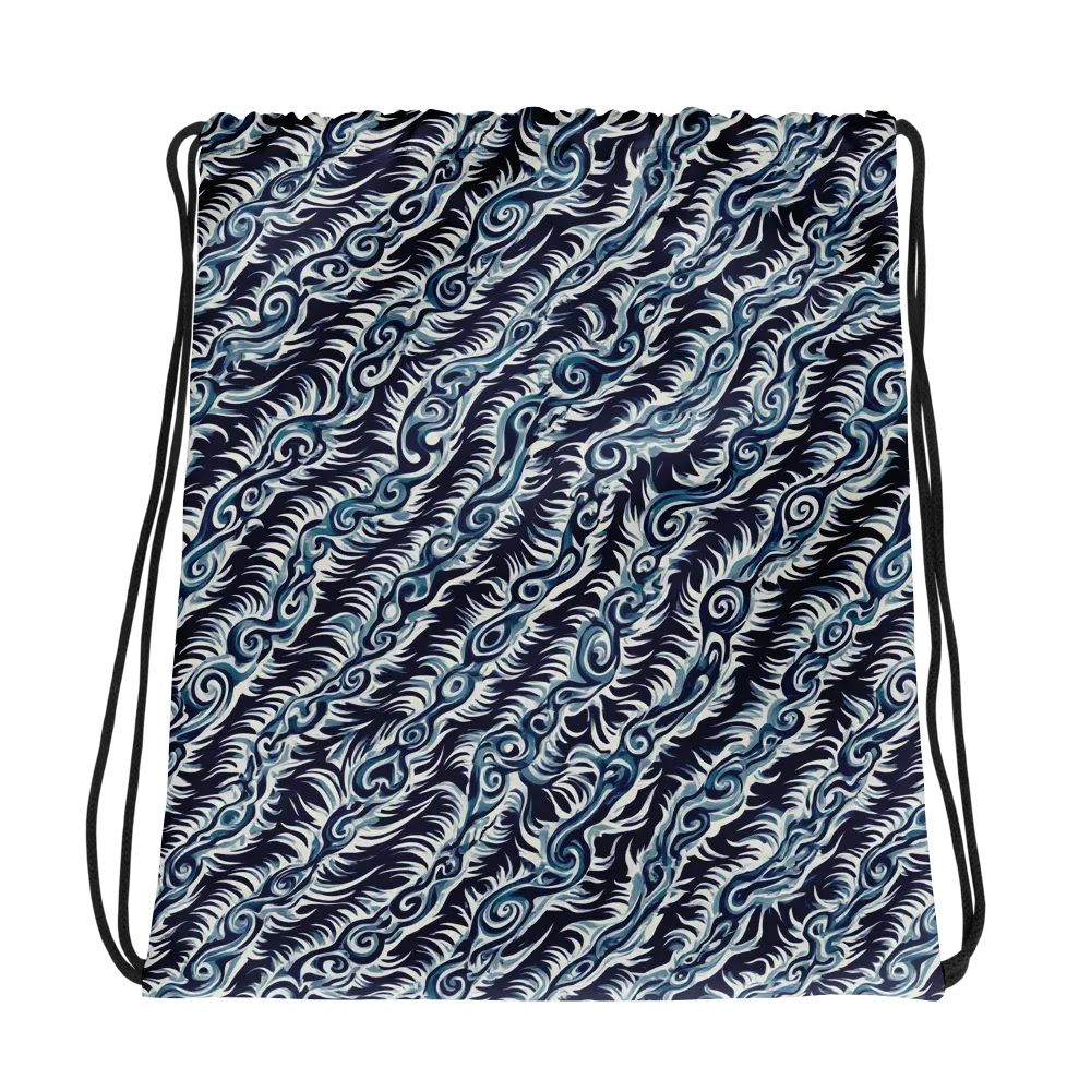 Midnight Tide on Drawstring Bag — Photo