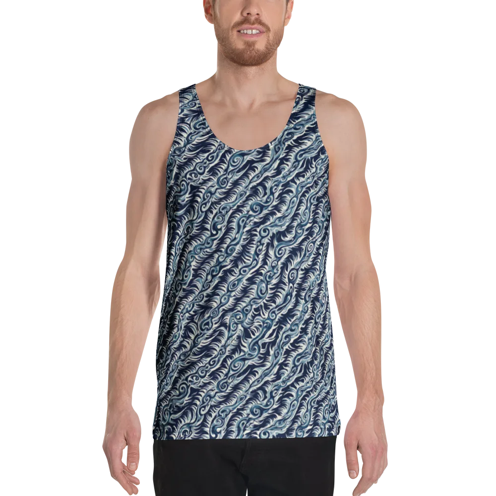 Midnight Tide on Men's Tank Top — Front