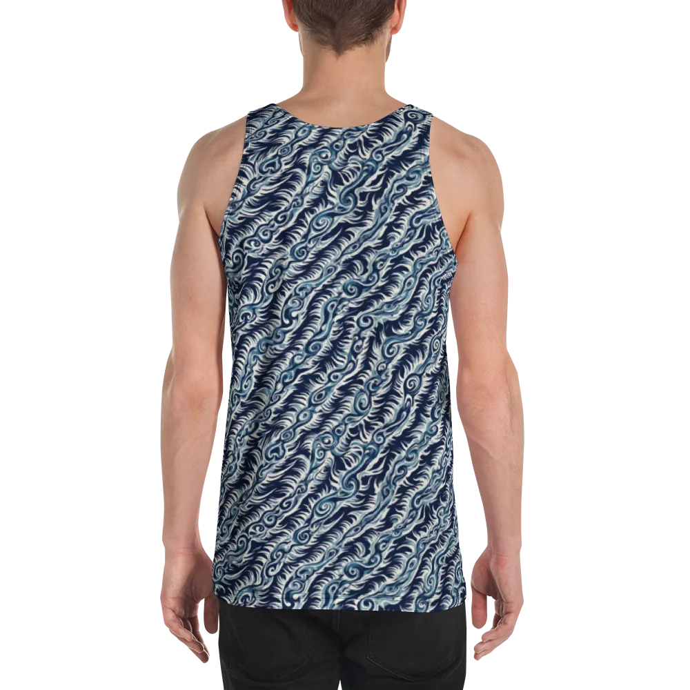 Midnight Tide on Men's Tank Top — Back