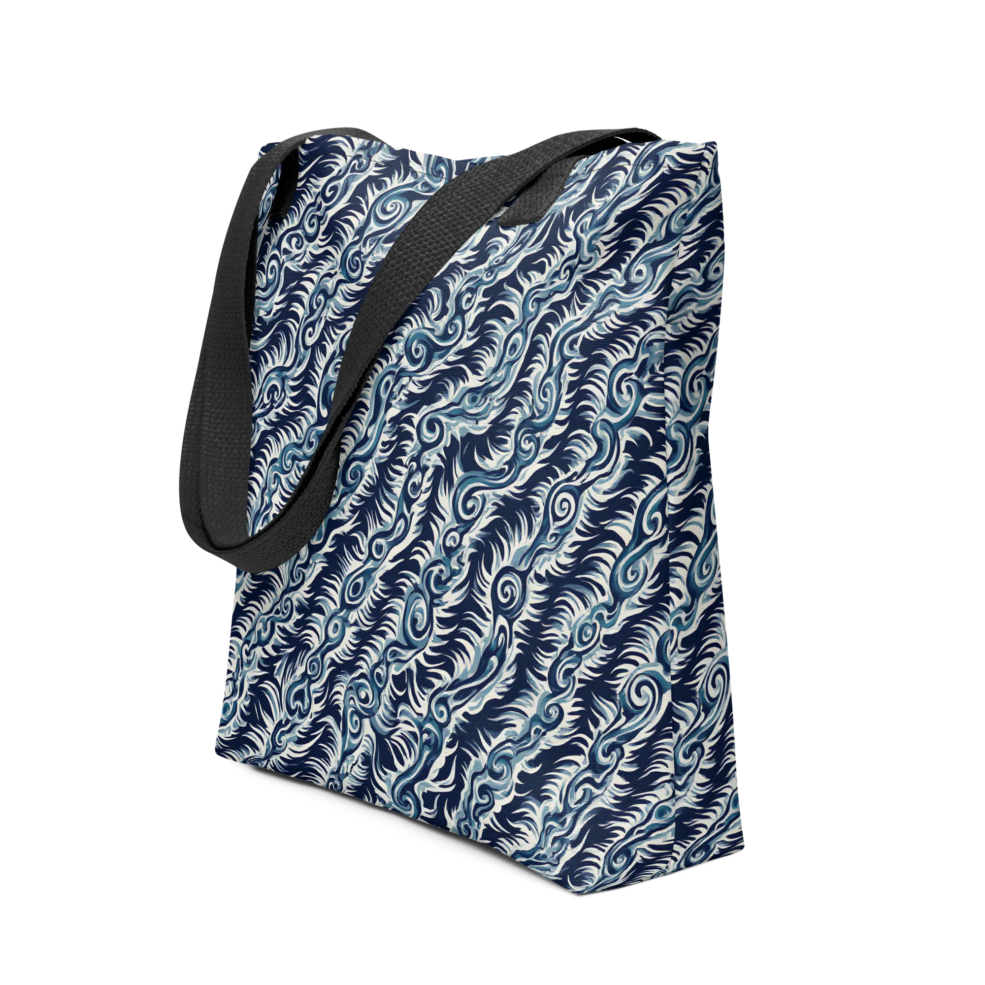 Midnight Tide on Tote Bag — Front