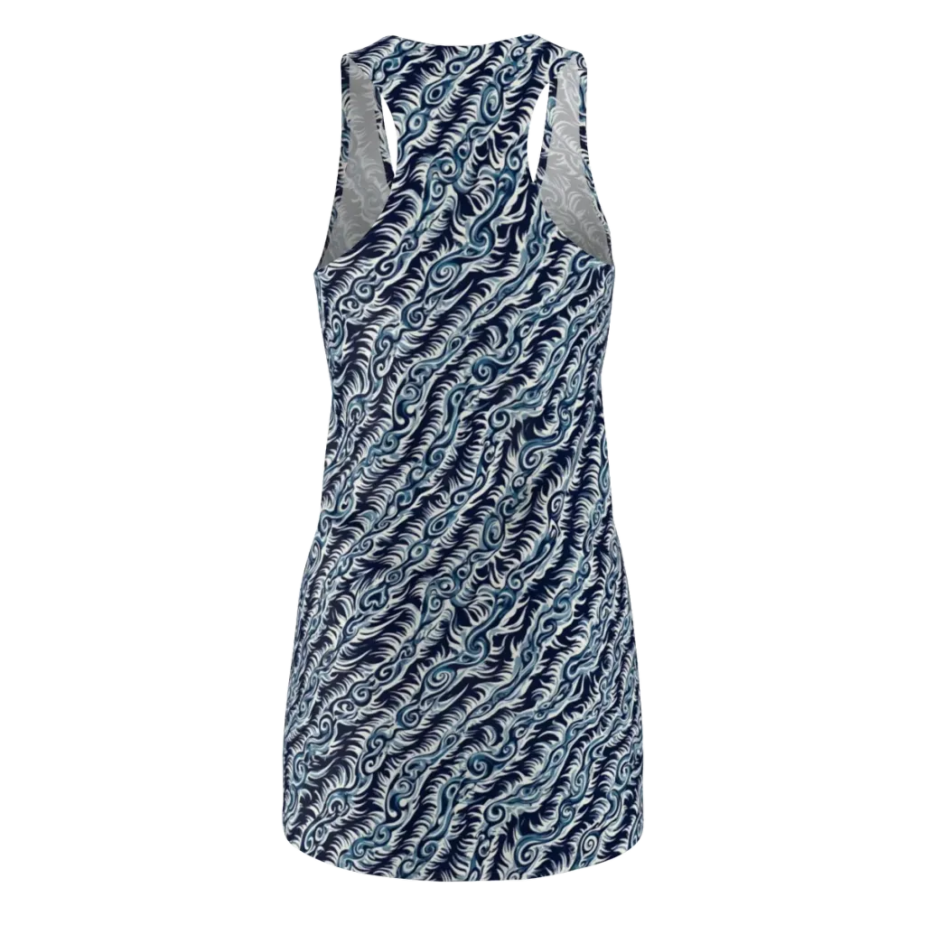 Midnight Tide on Racerback Dress — Back