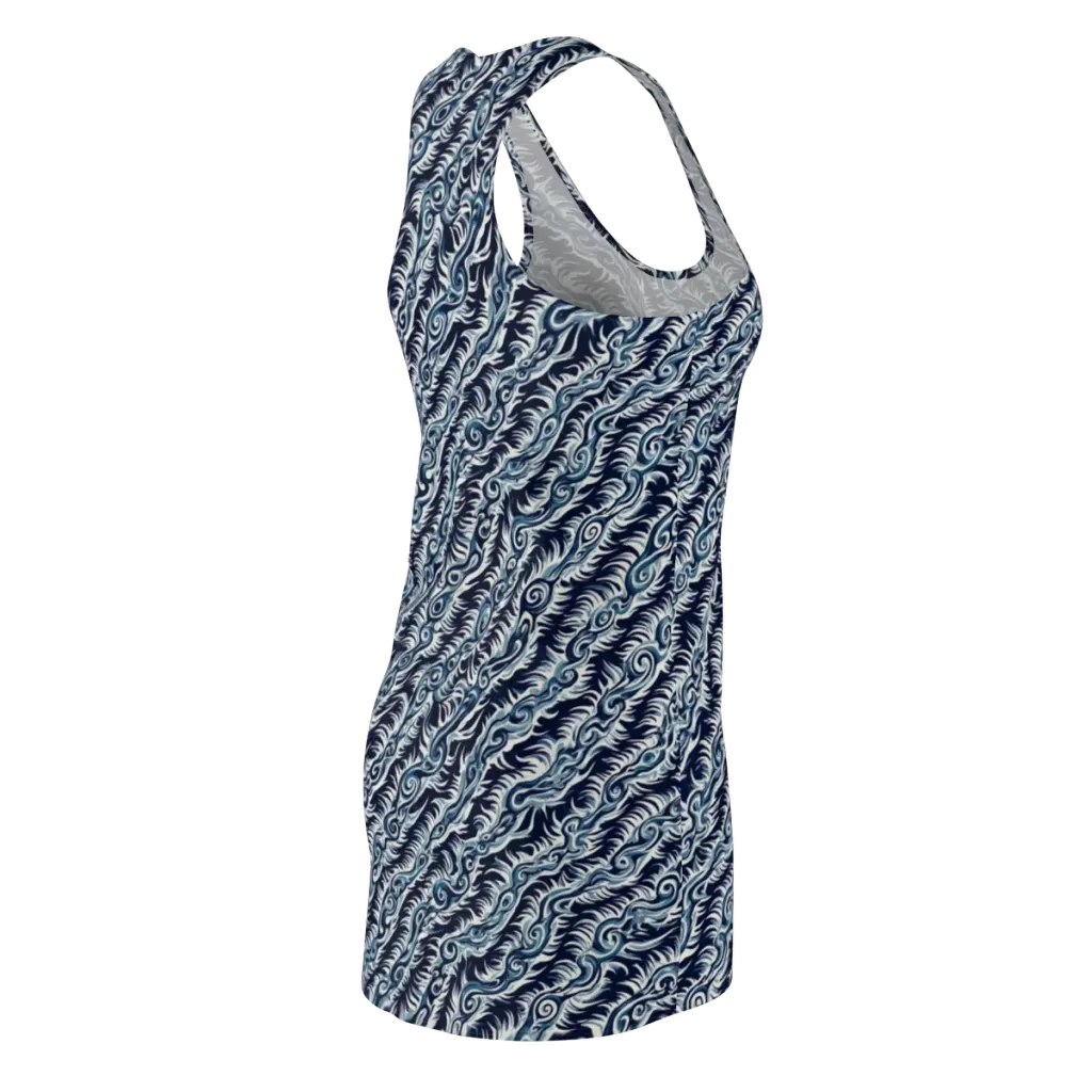 Midnight Tide on Racerback Dress — Back Side