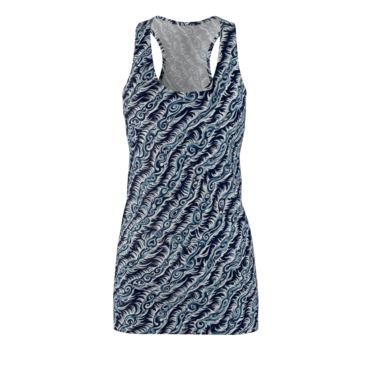 Midnight Tide on Racerback Dress — Front