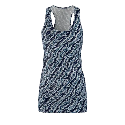 Midnight Tide on a Racerback Dress