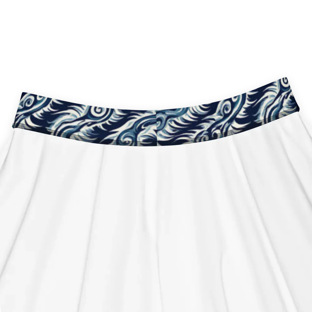 Midnight Tide on Skater Skirt — Product details