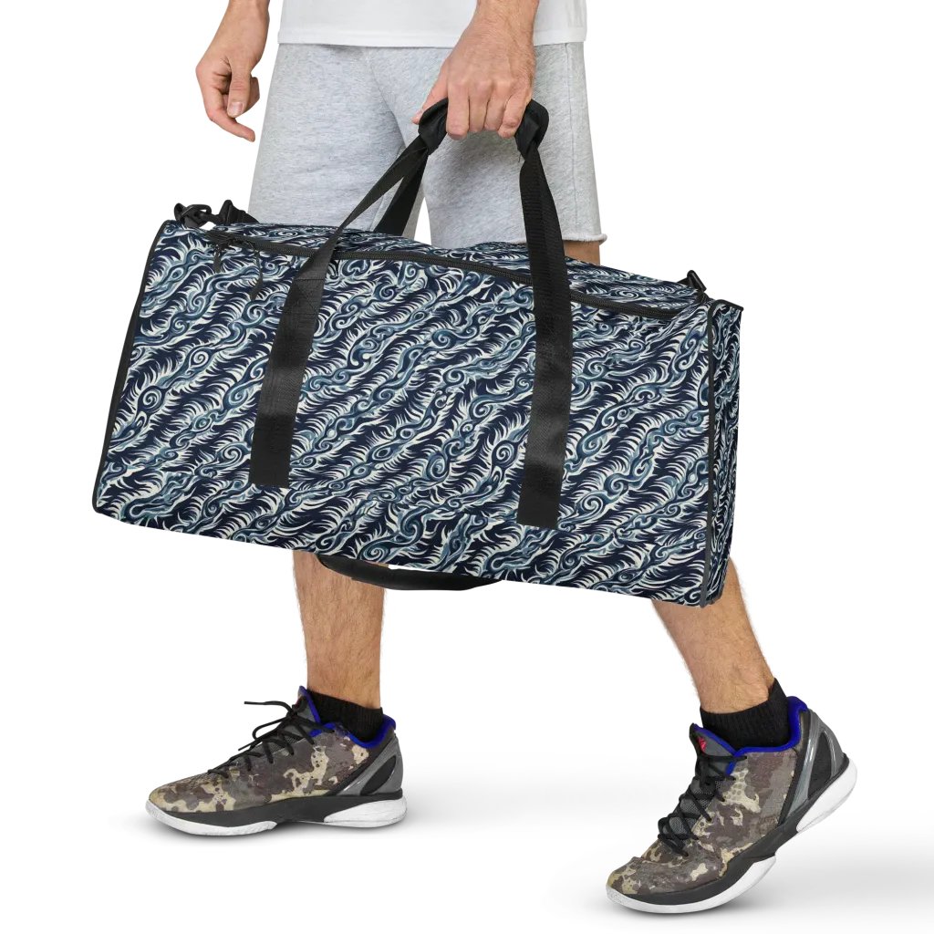 Midnight Tide on Duffle Bag — Front