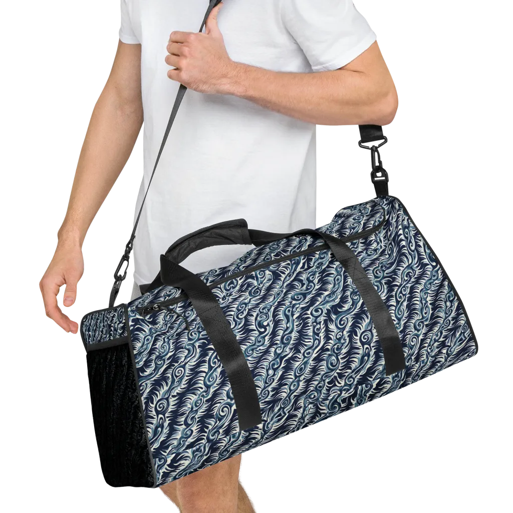 Midnight Tide on Duffle Bag — Right Front