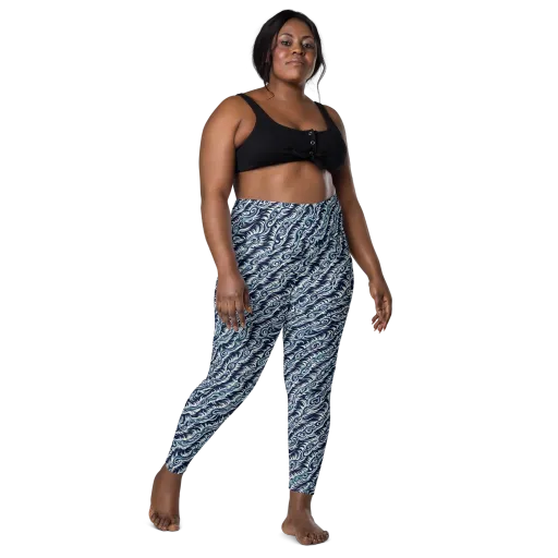 Midnight Tide on a Leggings with Pockets