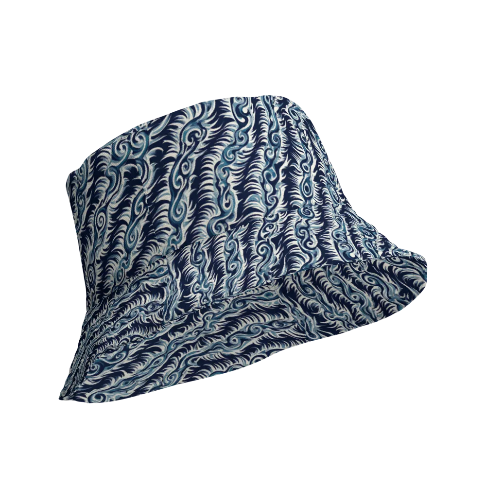 Midnight Tide on Reversible Bucket Hat — Product details Outside