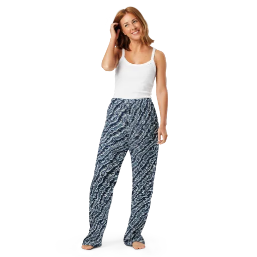 Midnight Tide on a Women's Pajama Pants